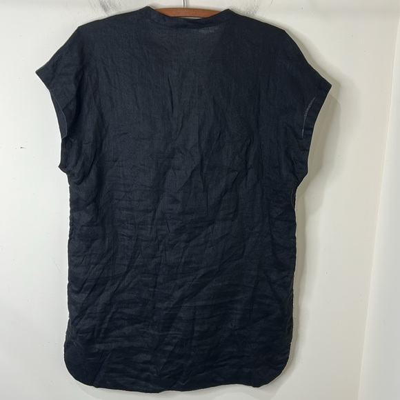 NWT ATHLETA Column Embroidery Luxe Kaftan Linen Beach Pool Size XS - Picture 3 of 15